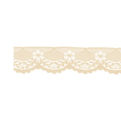 Tricot Café - Synthetische, dehnbare, einfarbige Spitze Vielseitig einsetzbar für Dekorationen Leicht zu verarbeiten Ideal zum Nähen und für DIY-Projekte h3,8 cm Tricot Café - Synthetische, dehnbare, einfarbige Spitze Vielseitig einsetzbar für Dekorationen Leicht zu verarbeiten Ideal zum Nähen und für DIY-Projekte h3,8 cm von TRICOT CAFE'