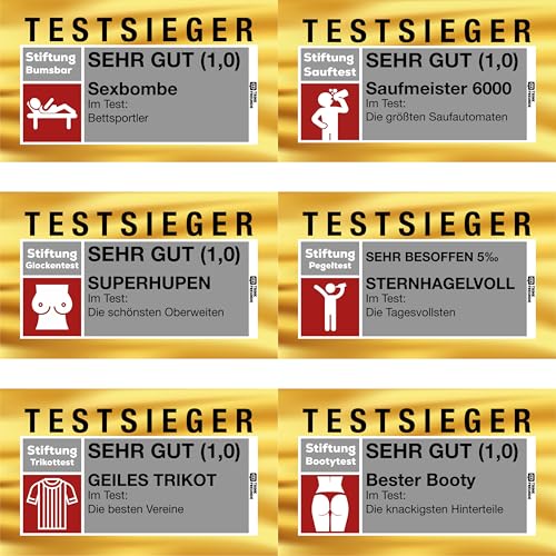 TRINKFREUNDE Malle Sticker Set 120 Stück – Lustige Party & Festival Aufkleber – JGA & Geburtstag Deko für Männer & Frauen - accessoires von TRINKFREUNDE