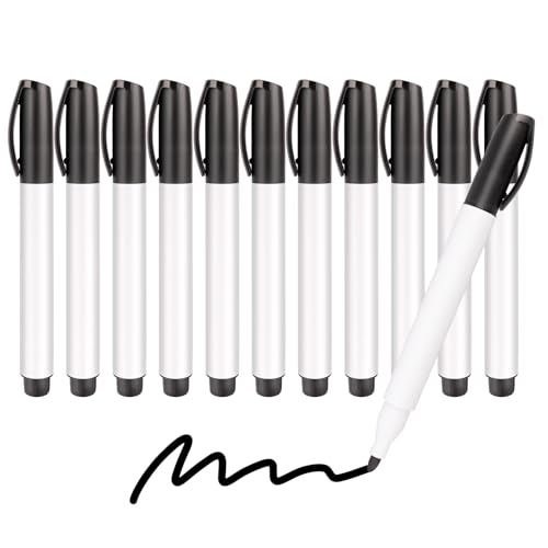 TRIPOLLO Whiteboard Marker Schwarz, 12 Whiteboard Stifte Abwischbar Schwarz, Rundspitze 2-3mm Folienstift, für Whiteboards, Schreibtafeln, Schreibpapier TRIPOLLO Whiteboard Marker Schwarz, 12 Whiteboard Stifte Abwischbar Schwarz, Rundspitze 2-3mm Folienstift, für Whiteboards, Schreibtafeln, Schreibpapier von TRIPOLLO
