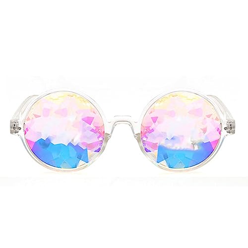 TRITAM Kaleidoskop rave Festival Party Sonnenbrille Beugte Linse-Transparent von TRITAM