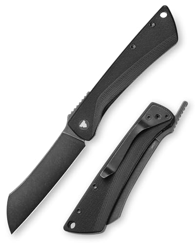 TRIVISA Klappbares Taschenmesser für Männer，3.3" 14C28N PVD Blackwash Higonokami, Camping EDC Messer mit Clip， G10 Griff，Norma-03B von TRIVISA