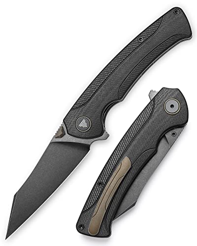 TRIVISA Klappbares Taschenmesser für Männer mit Ti Clip,EDC Outdoor Camping Messer,3.66" PVD Blackwash S35VN Stahl Reverse Tanto Wharncliffe Klinge ,Lynx-03B TRIVISA Klappbares Taschenmesser für Männer mit Ti Clip,EDC Outdoor Camping Messer,3.66" PVD Blackwash S35VN Stahl Reverse Tanto Wharncliffe Klinge ,Lynx-03B von TRIVISA