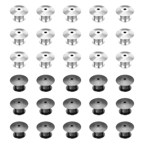 TRKETK 30 Stück Verschlussstifte Metall Pin Keepers Rücken Lock Verschluss Kein Werkzeug Erforderlich Verschlüsse Pin Sicherheitsverschluss für DIY Schmuckherstellung Broschen Namensschilder TRKETK 30 Stück Verschlussstifte Metall Pin Keepers Rücken Lock Verschluss Kein Werkzeug Erforderlich Verschlüsse Pin Sicherheitsverschluss für DIY Schmuckherstellung Broschen Namensschilder von TRKETK