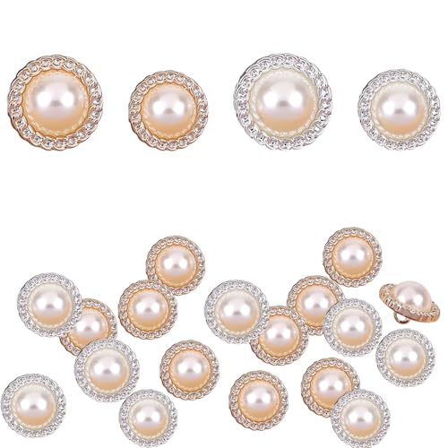 TRKETK 80 Stück Faux Perle Knöpfe 15/11.5 mm Runde Nähknöpfe Retro Kunststoff Perlenknöpfe Mit Schaft Nähen Hochzeit Handwerk Verschönerung für Kleidern Blusen Handwerk DIY Handtasche TRKETK 80 Stück Faux Perle Knöpfe 15/11.5 mm Runde Nähknöpfe Retro Kunststoff Perlenknöpfe Mit Schaft Nähen Hochzeit Handwerk Verschönerung für Kleidern Blusen Handwerk DIY Handtasche von TRKETK
