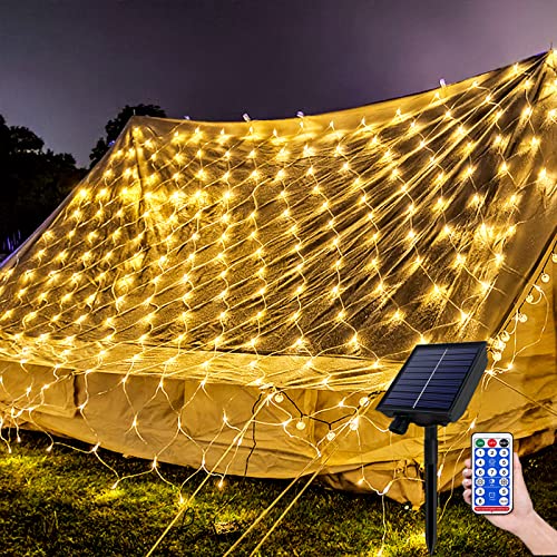 TRMLBE Solar LED Lichterkette Außen 6x4m Lichternetz Weihnachtsbeleuchtung Warmweiß IP44 8 Modi solarlichterkette Wetterfest Weihnachtsdeko Aussen für Weihnachten, Party, Garten TRMLBE Solar LED Lichterkette Außen 6x4m Lichternetz Weihnachtsbeleuchtung Warmweiß IP44 8 Modi solarlichterkette Wetterfest Weihnachtsdeko Aussen für Weihnachten, Party, Garten von TRMLBE