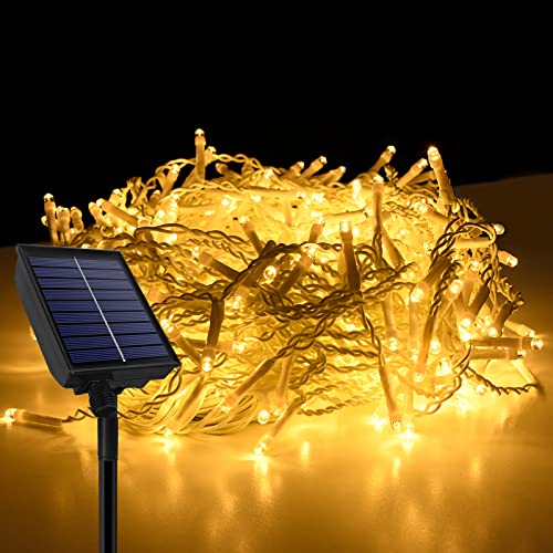 TRMLBE Solar Lichterkette Aussen 5M 200LEDs Eisregen Lichterkette Außen Lichtervorhang mit 8 Leuchtmodi Solarlichterkette IP44 Wasserdicht Weihnachtsdeko für Innen Außen - Warmweiß TRMLBE Solar Lichterkette Aussen 5M 200LEDs Eisregen Lichterkette Außen Lichtervorhang mit 8 Leuchtmodi Solarlichterkette IP44 Wasserdicht Weihnachtsdeko für Innen Außen - Warmweiß von TRMLBE