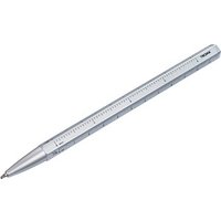 TROIKA® Kugelschreiber CONSTRUCTION BASIC silber, Schreibfarbe: schwarz, 1 St. von TROIKA®