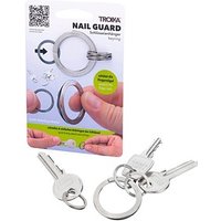 TROIKA® Schlüsselanhänger NAIL GUARD silber von TROIKA®