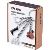TROIKA® Schlüsselanhänger PFERDEGLÜCK braun von TROIKA®