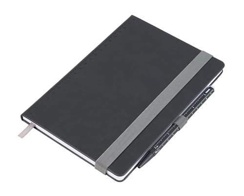 Notizblock Schreibblock A5 inkl. Kugelschreiber – SLIMPAD – Elastikband, Stiftschlaufe, Lesezeichen – für Meetings, ToDos, Tagebuch – FSC Papier – Kunstleder, Metall – schwarz – TROIKA Original Notizblock Schreibblock A5 inkl. Kugelschreiber – SLIMPAD – Elastikband, Stiftschlaufe, Lesezeichen – für Meetings, ToDos, Tagebuch – FSC Papier – Kunstleder, Metall – schwarz – TROIKA Original von TROIKA