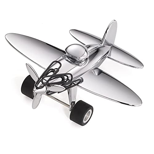 TROIKA „STOP-OVER“ Büroklammernhalter – GAM12/CH – Flugzeug, Briefbeschwerer, Magnet, 5 Büroklammern, glänzend rose-gold – das Original von TROIKA TROIKA „STOP-OVER“ Büroklammernhalter – GAM12/CH – Flugzeug, Briefbeschwerer, Magnet, 5 Büroklammern, glänzend rose-gold – das Original von TROIKA von TROIKA
