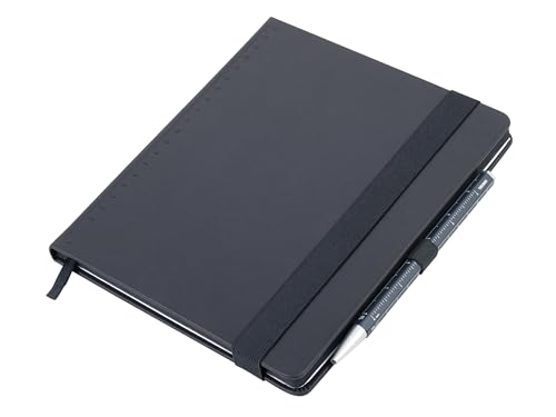 TROIKA Notizblock schwarz DIN A5 BLACK SLIMPAD inkl. Kugelschreiber grau, Elastikband-Verschluss, Punktraster, Stiftschlaufe, Lesezeichen, FSC zert. Papier, eingefärbte Seitenränder, Kunstleder TROIKA Notizblock schwarz DIN A5 BLACK SLIMPAD inkl. Kugelschreiber grau, Elastikband-Verschluss, Punktraster, Stiftschlaufe, Lesezeichen, FSC zert. Papier, eingefärbte Seitenränder, Kunstleder von TROIKA