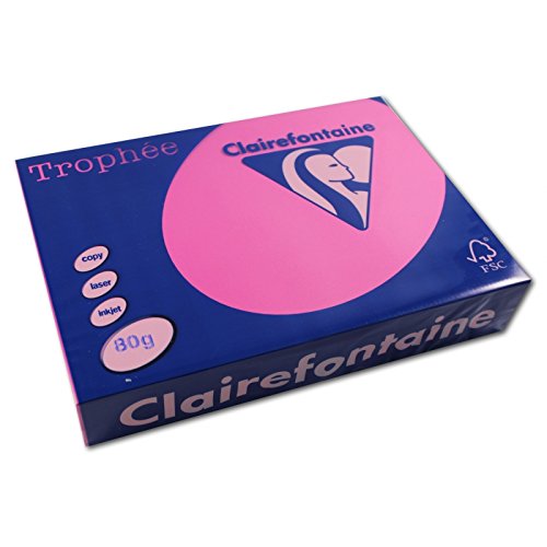 Trophäe 3 Stück Kopierpapier 500 Blatt Papier 80 g A4 210 x 297 mm FSC zertifiziert Rosa Fuchsia Trophäe 3 Stück Kopierpapier 500 Blatt Papier 80 g A4 210 x 297 mm FSC zertifiziert Rosa Fuchsia von TROPHÉE