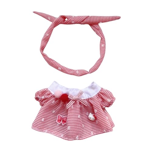 17cm-20cm Puppe Kleidung Bekleidung, Plüsch Puppenkleidung, Niedliche Spielzeugkleidung, Puppenzubehör, Kleidung für Puppe (LOV-12) von TROYSINC