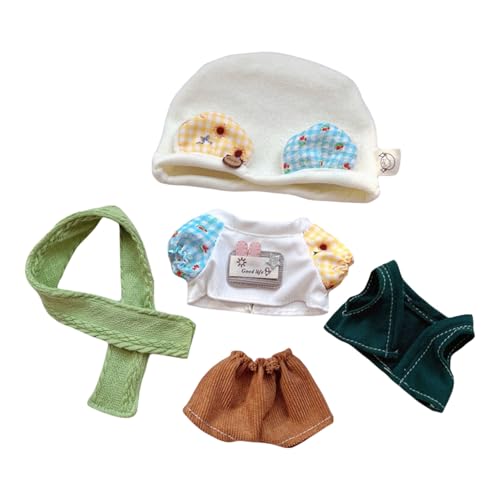 17cm-20cm Puppe Kleidung Bekleidung, Plüsch Puppenkleidung, Niedliche Spielzeugkleidung, Puppenzubehör, Kleidung für Puppe (LOV-3) von TROYSINC