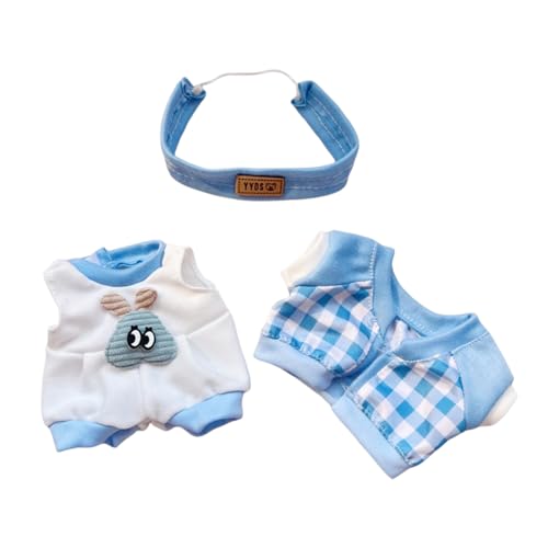 17cm-20cm Puppe Kleidung Bekleidung, Plüsch Puppenkleidung, Niedliche Spielzeugkleidung, Puppenzubehör, Kleidung für Puppe (LOV-5) von TROYSINC
