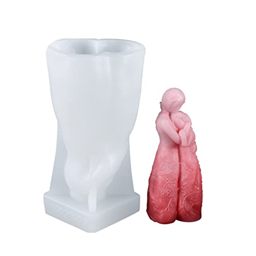 TROYSINC 3D-Mutter-Liebe-Körperform,Kerzenform Silikon,Körperkerzenform,3D-Kerzenform für den menschlichen Körper,Kerzen Gießform,für Herstellung von Kerzen, Schokolade, Seife (C) von TROYSINC