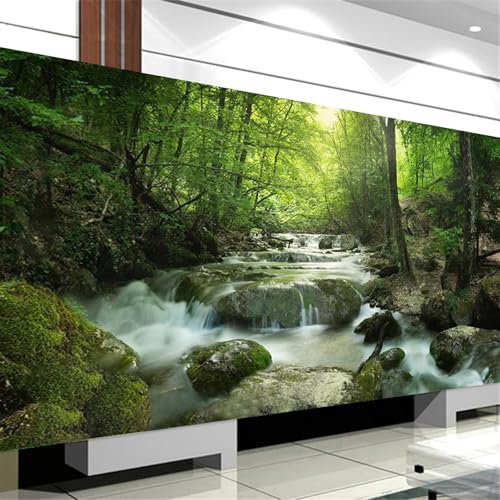 TROYSINC DIY Diamond Painting Wasserfall Natürliche Landschaft Diamant Painting Set Full Drill Stickerei Groß Bilder Diamonds Malerei für Home Wand Dekor (70x50cm) von TROYSINC