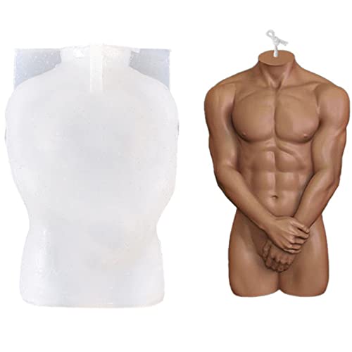 TROYSINC Kerzenform Silikon,Körperkerzen-Form-Set für Erwachsene,Female Naked Body Silikonform,DIY KöRper Kerze Silikonform Dekor Kunst Handwerk,DIY Wachskerzen, kann auch Harz-Kit (Männer) von TROYSINC