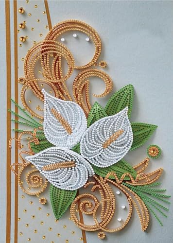 TRRCEPOS 5D Diamond Painting Set für Erwachsene - Blumen bilder Bastelset mit Diamanten - Kreatives Malen für Anfänger - Perlenbilder und Strasssteine - Crystal Art 30x40cm (Diamond drawing D) von TRRCEPOS