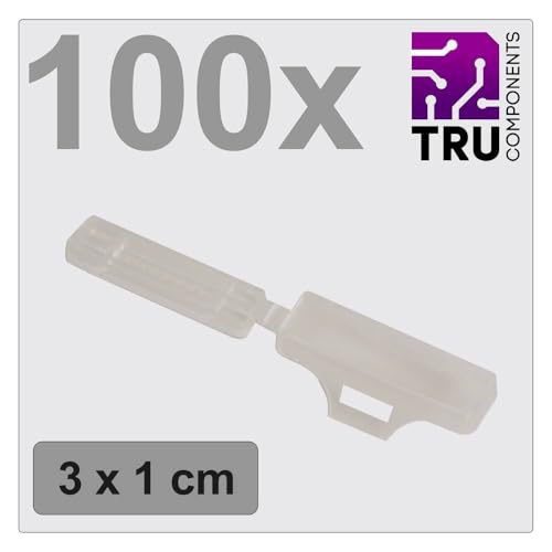 TRU COMPONENTS TC-12888596 T24CA081 Zeichenträger Beschriftungsfläche: 9.5 x 30 mm Transparent Anzahl Markierer: 100 10 TRU COMPONENTS TC-12888596 T24CA081 Zeichenträger Beschriftungsfläche: 9.5 x 30 mm Transparent Anzahl Markierer: 100 10 von TRU Components