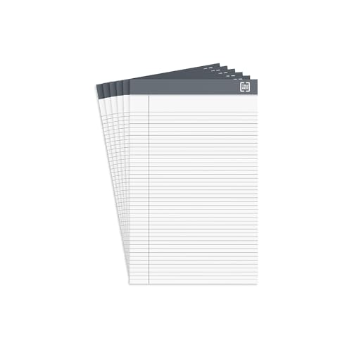 Staples TRU RED TR57358 Notizblöcke, 12,7 x 20,3 cm, schmal, liniert, Weiß, 50 Blatt/Block, 6 Blöcke/Packung von TRU RED
