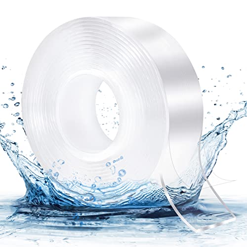TRUEIN 3M Doppelseitiges Klebeband Transparent, 2MM Nano Doppelseitiges Klebeband Extra Stark, Spurlos Waschbares Klebeband, Entfernbares Beidseitiges Klebeband für Küche Rahmen Teppich Zuhause Büro TRUEIN 3M Doppelseitiges Klebeband Transparent, 2MM Nano Doppelseitiges Klebeband Extra Stark, Spurlos Waschbares Klebeband, Entfernbares Beidseitiges Klebeband für Küche Rahmen Teppich Zuhause Büro von TRUEIN