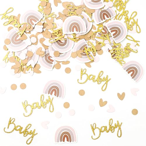 TRUEIN 200 Stück Babyparty Tischdeko, Babyparty Deko Konfetti mit 4 Mustern, Baby Shower Deko Junge Mädchen, Konfetti für Baby Dusche, Für Gender Reveal Party und Geburtstag Dekoration TRUEIN 200 Stück Babyparty Tischdeko, Babyparty Deko Konfetti mit 4 Mustern, Baby Shower Deko Junge Mädchen, Konfetti für Baby Dusche, Für Gender Reveal Party und Geburtstag Dekoration von TRUEIN