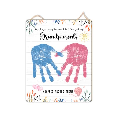 DIY Custom Hanprinting Gifts for New Grandma Grandpa from Newborn Granddaughter/Grandson, Craft for Baby, Kids Toddler, Unique Christmas Grandparents, Mothers Day Birthday My Finger May be Small DIY Custom Hanprinting Gifts for New Grandma Grandpa from Newborn Granddaughter/Grandson, Craft for Baby, Kids Toddler, Unique Christmas Grandparents, Mothers Day Birthday My Finger May be Small von TRUMPETIC