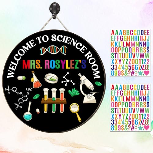 Personalisiertes Türschild für wissenschaftliche Lehrer, Namensschild für Lehrer, Schulanfang, Kreidetafel-Schilder, Geschenk für wissenschaftliche Lehrer, Klassenzimmer-Dekoration, Namensschilder für Personalisiertes Türschild für wissenschaftliche Lehrer, Namensschild für Lehrer, Schulanfang, Kreidetafel-Schilder, Geschenk für wissenschaftliche Lehrer, Klassenzimmer-Dekoration, Namensschilder für von TRUMPETIC