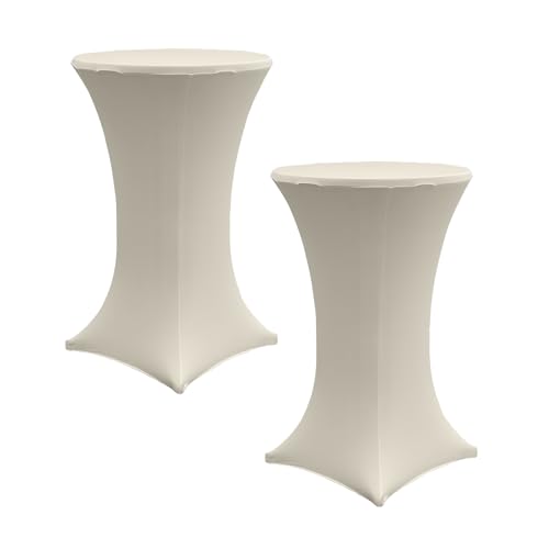 TRUTZHOLM 2X Stehtischhusse Stretch 70 cm beige Tischdecke Husse Bistrotisch Partytisch TRUTZHOLM 2X Stehtischhusse Stretch 70 cm beige Tischdecke Husse Bistrotisch Partytisch von TRUTZHOLM