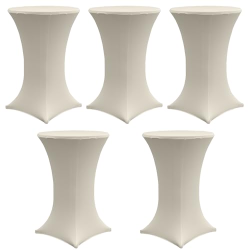 TRUTZHOLM 5X Stehtischhusse Stretch 70 cm beige Tischdecke Husse Bistrotisch Partytisch TRUTZHOLM 5X Stehtischhusse Stretch 70 cm beige Tischdecke Husse Bistrotisch Partytisch von TRUTZHOLM