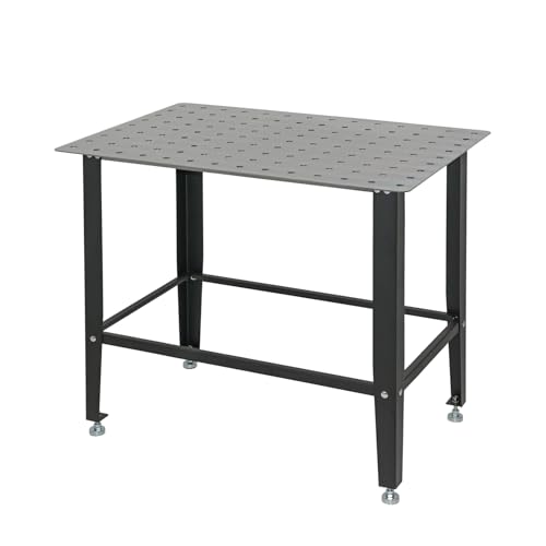 TRUTZHOLM Schweißtisch 91,5 x 61 x 80 cm Stahl pulverbeschichtet rostfrei 3 mm Lochplatte galvanisch verzinkt D16 Lochsystem Lochraster 9x14 Tragkraft 200 kg höhenverstellbare Füße Mattschwarz TRUTZHOLM Schweißtisch 91,5 x 61 x 80 cm Stahl pulverbeschichtet rostfrei 3 mm Lochplatte galvanisch verzinkt D16 Lochsystem Lochraster 9x14 Tragkraft 200 kg höhenverstellbare Füße Mattschwarz von TRUTZHOLM