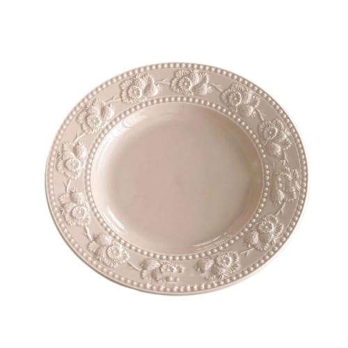 Mehrzweck-Servierplatte for Partys, Kuchen, Obst, Salatschüsseln, Geschirr for den Außenbereich, große Teller, Lebensmittelpräsentation, langlebige dekorative Platte for unterhaltsame Geschenke(Pink) Mehrzweck-Servierplatte for Partys, Kuchen, Obst, Salatschüsseln, Geschirr for den Außenbereich, große Teller, Lebensmittelpräsentation, langlebige dekorative Platte for unterhaltsame Geschenke(Pink) von TRgqify-KM