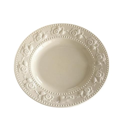 Mehrzweck-Servierplatte for Partys, Kuchen, Obst, Salatschüsseln, Geschirr for den Außenbereich, große Teller, Lebensmittelpräsentation, langlebige dekorative Platte for unterhaltsame Geschenke(Beige) Mehrzweck-Servierplatte for Partys, Kuchen, Obst, Salatschüsseln, Geschirr for den Außenbereich, große Teller, Lebensmittelpräsentation, langlebige dekorative Platte for unterhaltsame Geschenke(Beige) von TRgqify-KM