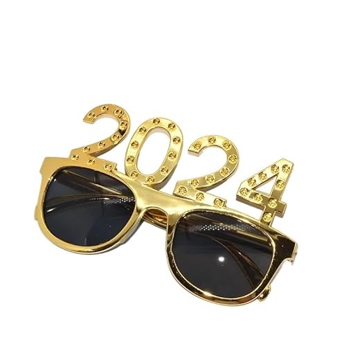 TRgqify-KM 2024 Gläser Party Sonnenbrille Dekoration Zubehör Zahlen Abschluss Lieferungen Requisiten Fotos Spaß Glücklich (Color : A11) von TRgqify-KM