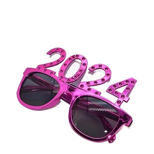 TRgqify-KM 2024 Gläser Party Sonnenbrille Dekoration Zubehör Zahlen Abschluss Lieferungen Requisiten Fotos Spaß Glücklich (Color : A13) von TRgqify-KM