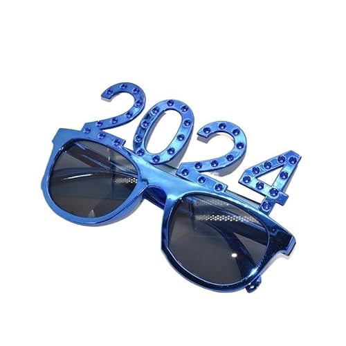 TRgqify-KM 2024 Gläser Party Sonnenbrille Dekoration Zubehör Zahlen Abschluss Lieferungen Requisiten Fotos Spaß Glücklich (Color : A14) von TRgqify-KM