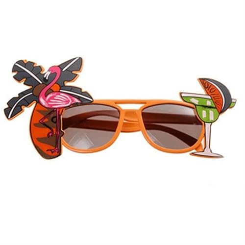 TRgqify-KM Ananas-Sonnenbrille, Strandparty, Party-Dekoration, lustige Brille, Hochzeit, Geburtstag, Geschenk, Hawaii-Event-Zubehör (Color : Orange) von TRgqify-KM