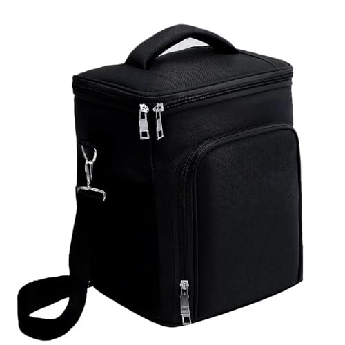TRgqify-KM Isolierte Lunchtasche mit verstellbarem Schultergurt, auslaufsichere Tasche for Büro, Picknick, Reisen(Black) von TRgqify-KM