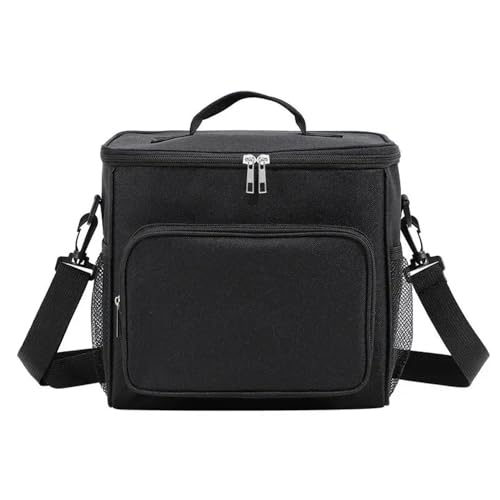 TRgqify-KM Isolierte Lunchtasche mit verstellbarem Schultergurt, auslaufsichere Tasche for Büro, Picknick, Reisen(Black) von TRgqify-KM