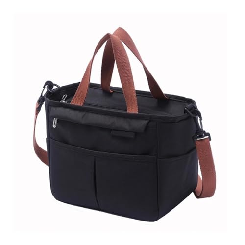 TRgqify-KM Isolierte Lunchtasche mit verstellbarem Schultergurt, auslaufsichere Tasche for Büro, Picknick, Reisen(Black) von TRgqify-KM