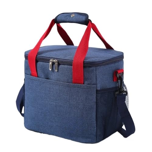 TRgqify-KM Isolierte Lunchtasche mit verstellbarem Schultergurt, auslaufsichere Tasche for Büro, Picknick, Reisen(Blue A) von TRgqify-KM