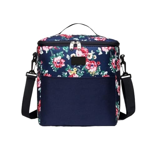TRgqify-KM Isolierte Lunchtasche mit verstellbarem Schultergurt, auslaufsichere Tasche for Büro, Picknick, Reisen(Blue A,L) von TRgqify-KM