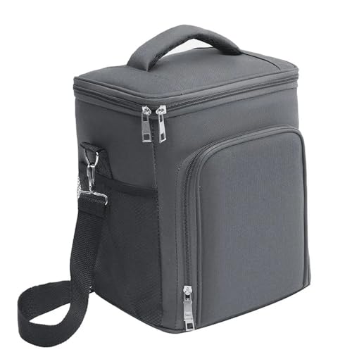TRgqify-KM Isolierte Lunchtasche mit verstellbarem Schultergurt, auslaufsichere Tasche for Büro, Picknick, Reisen(Gray) von TRgqify-KM