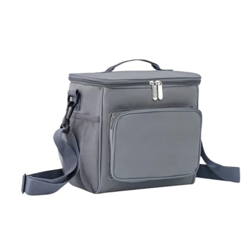 TRgqify-KM Isolierte Lunchtasche mit verstellbarem Schultergurt, auslaufsichere Tasche for Büro, Picknick, Reisen(Gray) von TRgqify-KM