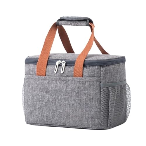 TRgqify-KM Isolierte Lunchtasche mit verstellbarem Schultergurt, auslaufsichere Tasche for Büro, Picknick, Reisen(Grey A) von TRgqify-KM