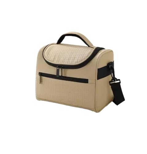 TRgqify-KM Isolierte Lunchtasche mit verstellbarem Schultergurt, auslaufsichere Tasche for Büro, Picknick, Reisen(Khaki) von TRgqify-KM