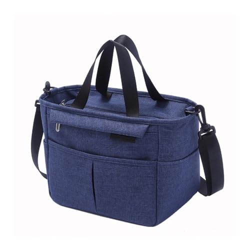TRgqify-KM Isolierte Lunchtasche mit verstellbarem Schultergurt, auslaufsichere Tasche for Büro, Picknick, Reisen(Navy) von TRgqify-KM