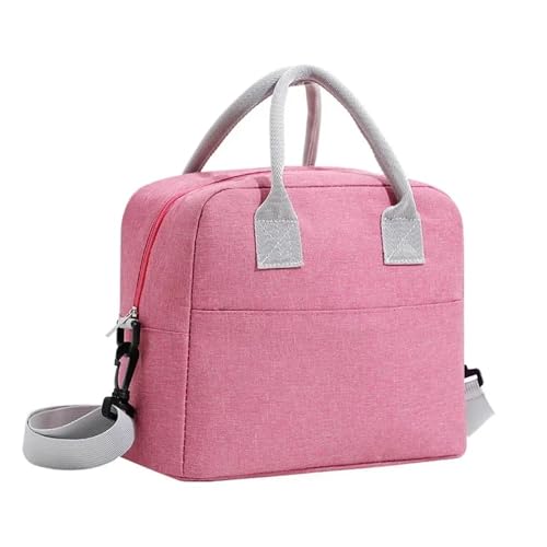 TRgqify-KM Isolierte Lunchtasche mit verstellbarem Schultergurt, auslaufsichere Tasche for Büro, Picknick, Reisen(Pink) von TRgqify-KM